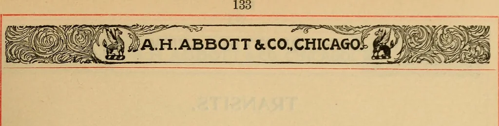 An illustration from Catalogue. A.H. Abbott & co., manufacturers and importers of mathematical and surveying instruments and drawing materials of every description .., 1896, leaf 140