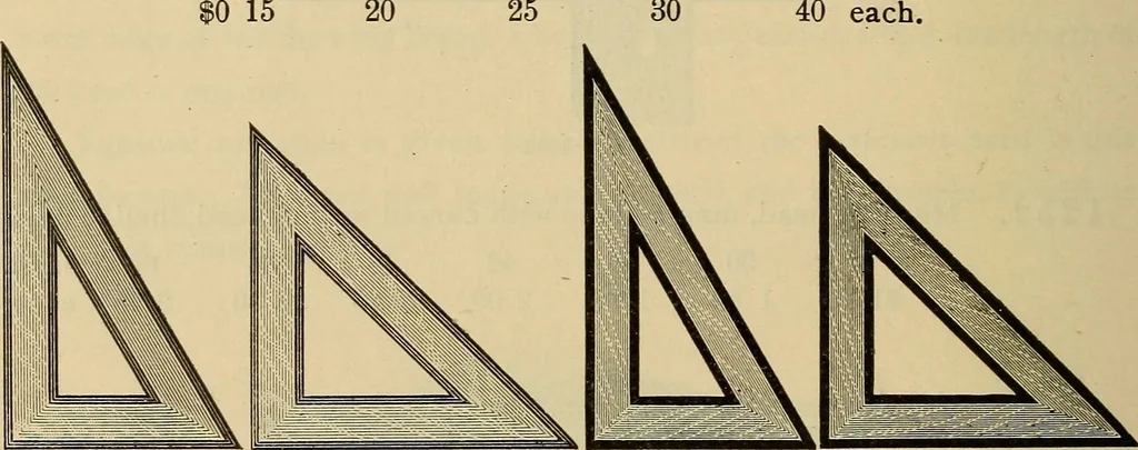 An illustration from Catalogue. A.H. Abbott & co., manufacturers and importers of mathematical and surveying instruments and drawing materials of every description .., 1896, leaf 159
