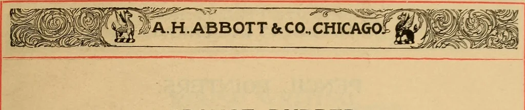 An illustration from Catalogue. A.H. Abbott & co., manufacturers and importers of mathematical and surveying instruments and drawing materials of every description .., 1896, leaf 206