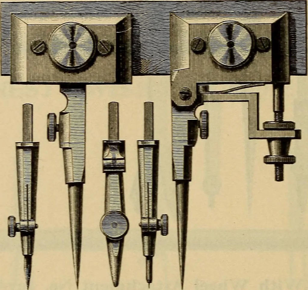 An illustration from Catalogue. A.H. Abbott & co., manufacturers and importers of mathematical and surveying instruments and drawing materials of every description .., 1896, leaf 47