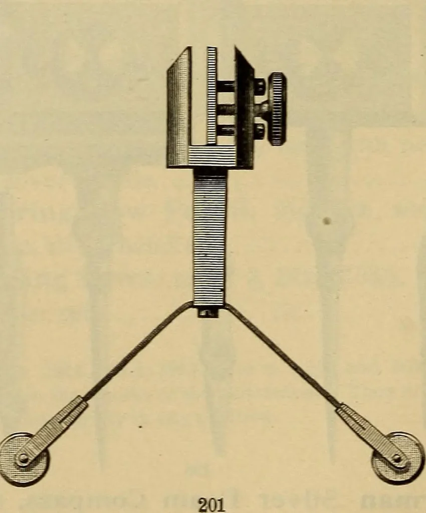 An illustration from Catalogue. A.H. Abbott & co., manufacturers and importers of mathematical and surveying instruments and drawing materials of every description .., 1896, leaf 47