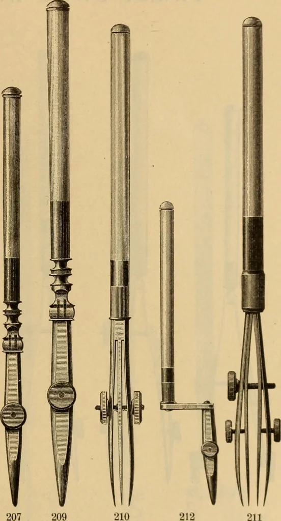 An illustration from Catalogue. A.H. Abbott & co., manufacturers and importers of mathematical and surveying instruments and drawing materials of every description .., 1896, leaf 48