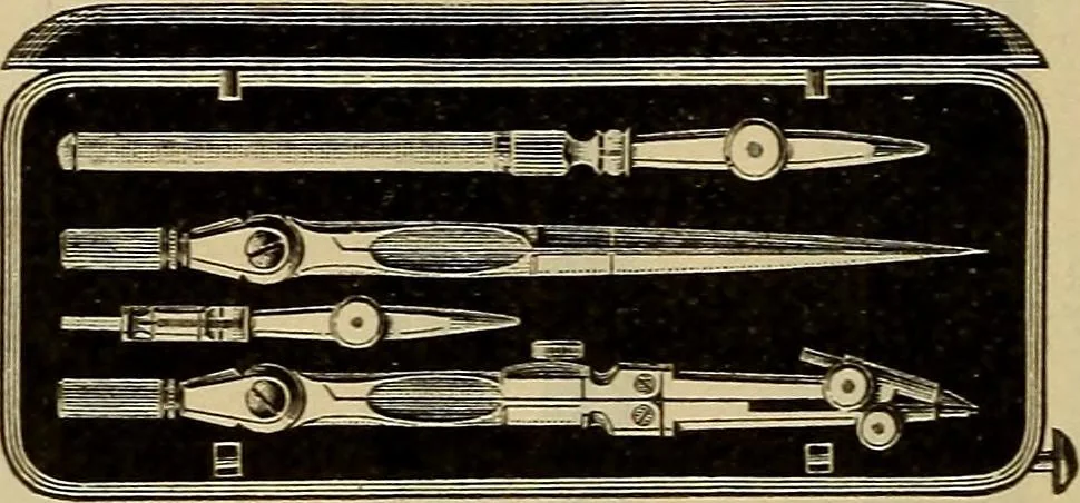 An illustration from Catalogue. A.H. Abbott & co., manufacturers and importers of mathematical and surveying instruments and drawing materials of every description .., 1896, leaf 51