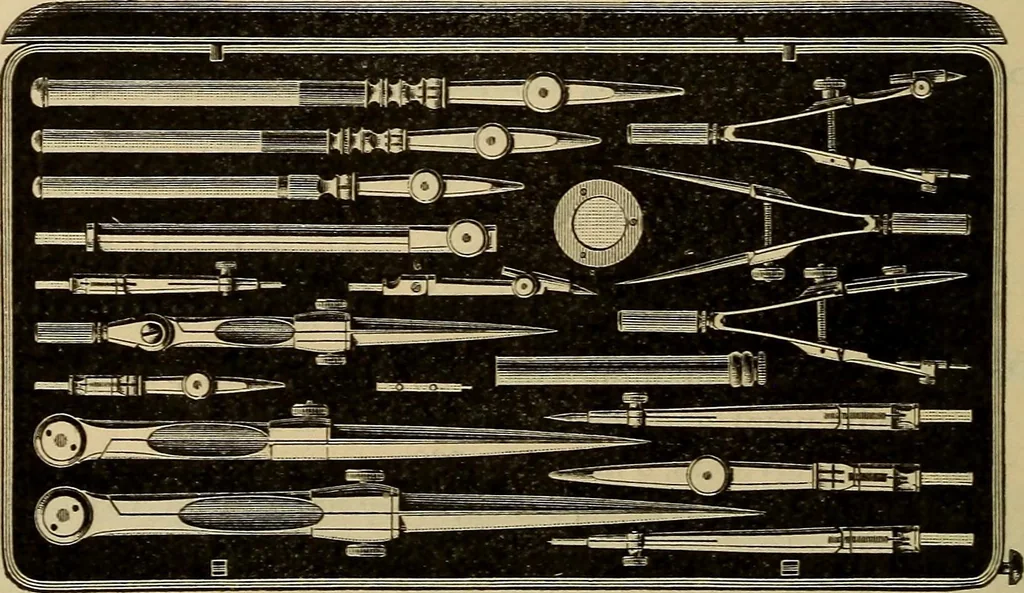 An illustration from Catalogue. A.H. Abbott & co., manufacturers and importers of mathematical and surveying instruments and drawing materials of every description .., 1896, leaf 53