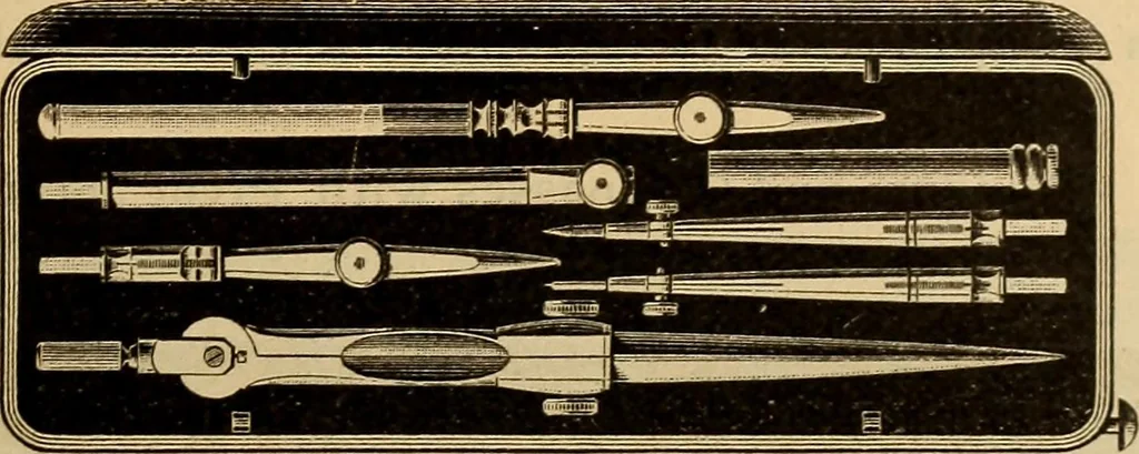 An illustration from Catalogue. A.H. Abbott & co., manufacturers and importers of mathematical and surveying instruments and drawing materials of every description .., 1896, leaf 60