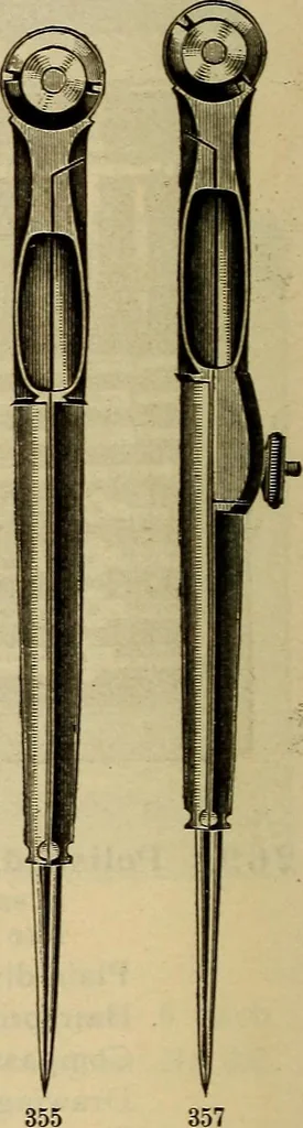 An illustration from Catalogue. A.H. Abbott & co., manufacturers and importers of mathematical and surveying instruments and drawing materials of every description .., 1896, leaf 65
