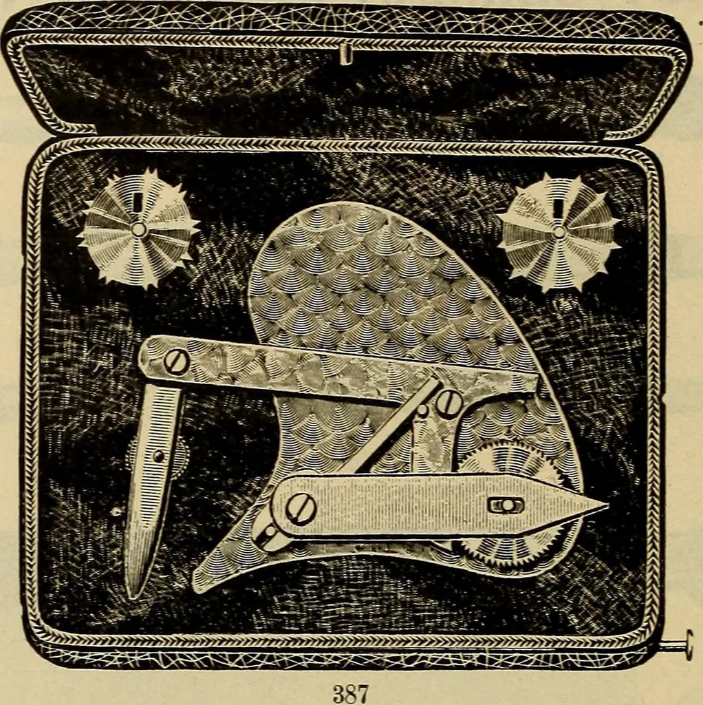An illustration from Catalogue. A.H. Abbott & co., manufacturers and importers of mathematical and surveying instruments and drawing materials of every description .., 1896, leaf 69