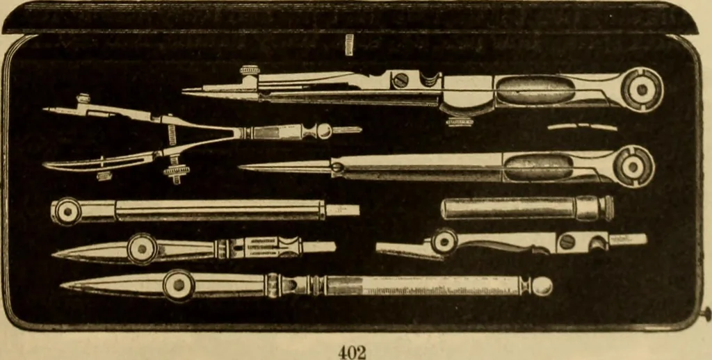 An illustration from Catalogue. A.H. Abbott & co., manufacturers and importers of mathematical and surveying instruments and drawing materials of every description .., 1896, leaf 72