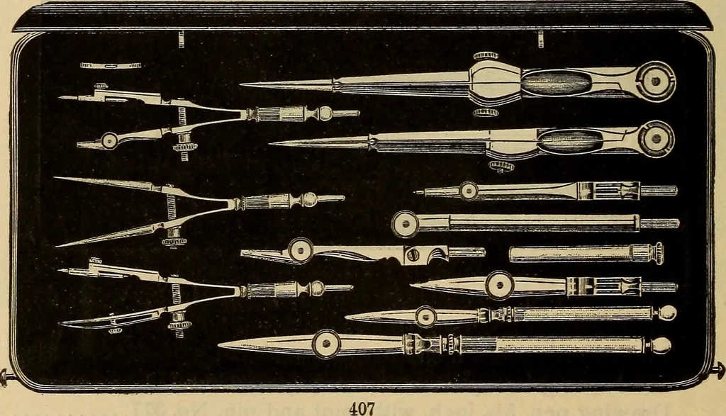 An illustration from Catalogue. A.H. Abbott & co., manufacturers and importers of mathematical and surveying instruments and drawing materials of every description .., 1896, leaf 73