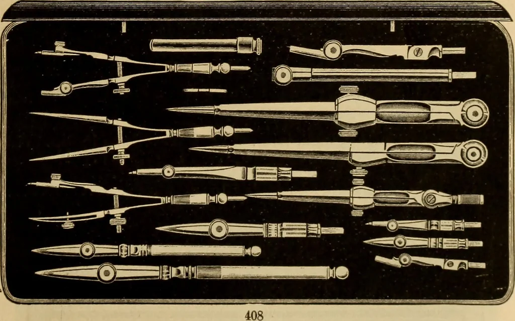An illustration from Catalogue. A.H. Abbott & co., manufacturers and importers of mathematical and surveying instruments and drawing materials of every description .., 1896, leaf 74