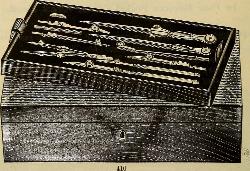 An illustration from Catalogue. A.H. Abbott & co., manufacturers and importers of mathematical and surveying instruments and drawing materials of every description .., 1896, leaf 75