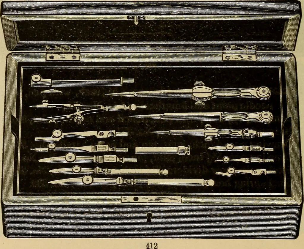 An illustration from Catalogue. A.H. Abbott & co., manufacturers and importers of mathematical and surveying instruments and drawing materials of every description .., 1896, leaf 75