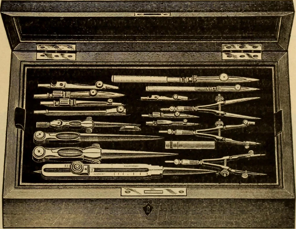 An illustration from Catalogue. A.H. Abbott & co., manufacturers and importers of mathematical and surveying instruments and drawing materials of every description .., 1896, leaf 76