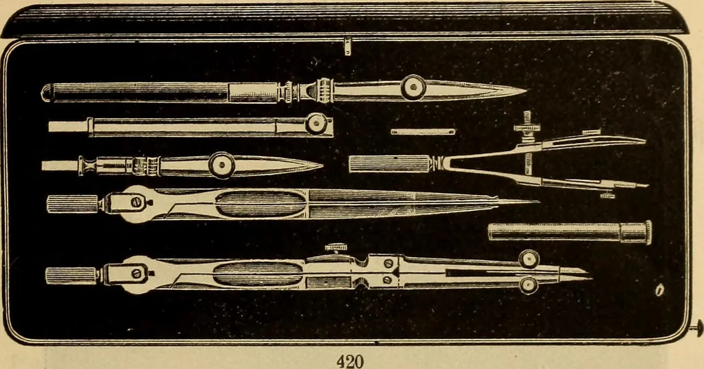 An illustration from Catalogue. A.H. Abbott & co., manufacturers and importers of mathematical and surveying instruments and drawing materials of every description .., 1896, leaf 78