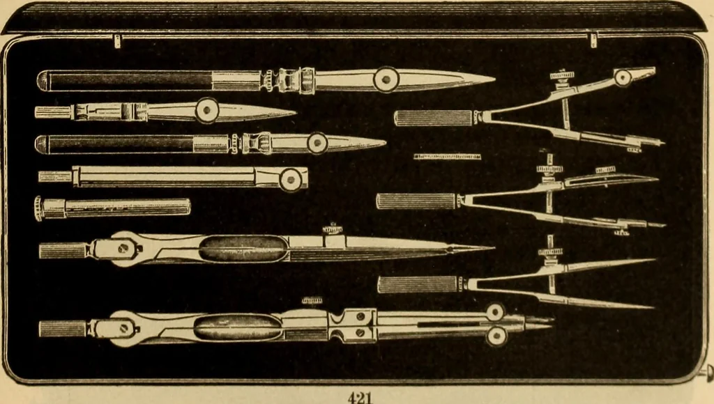 An illustration from Catalogue. A.H. Abbott & co., manufacturers and importers of mathematical and surveying instruments and drawing materials of every description .., 1896, leaf 78