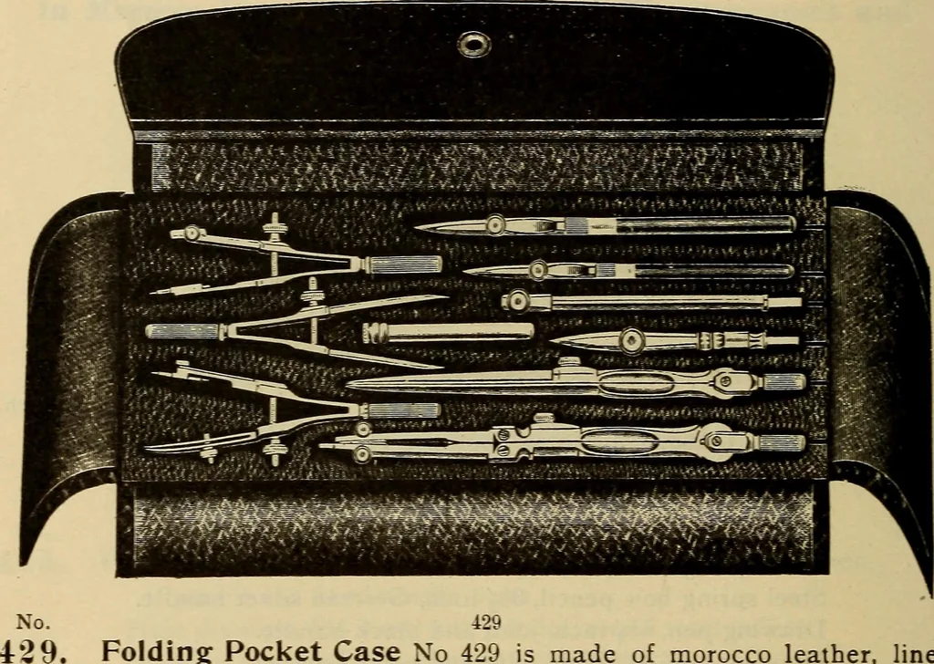 An illustration from Catalogue. A.H. Abbott & co., manufacturers and importers of mathematical and surveying instruments and drawing materials of every description .., 1896, leaf 81