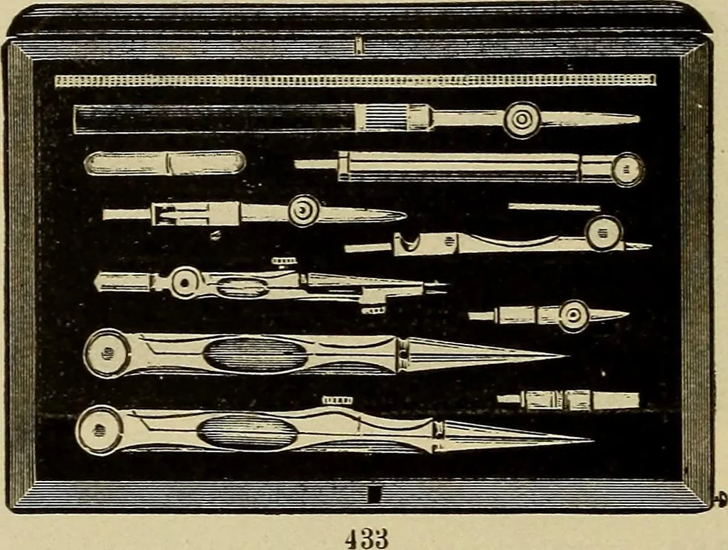 An illustration from Catalogue. A.H. Abbott & co., manufacturers and importers of mathematical and surveying instruments and drawing materials of every description .., 1896, leaf 83