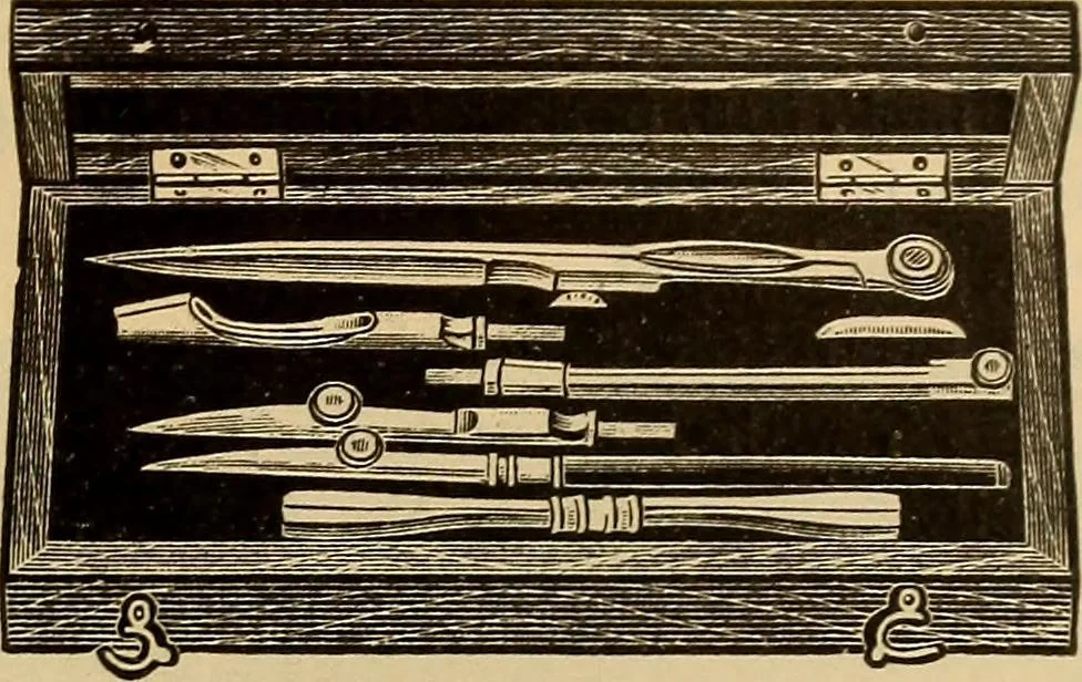 An illustration from Catalogue. A.H. Abbott & co., manufacturers and importers of mathematical and surveying instruments and drawing materials of every description .., 1896, leaf 86