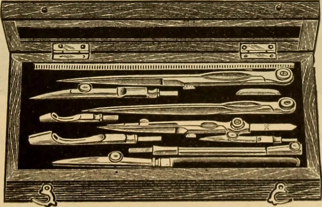 An illustration from Catalogue. A.H. Abbott & co., manufacturers and importers of mathematical and surveying instruments and drawing materials of every description .., 1896, leaf 86
