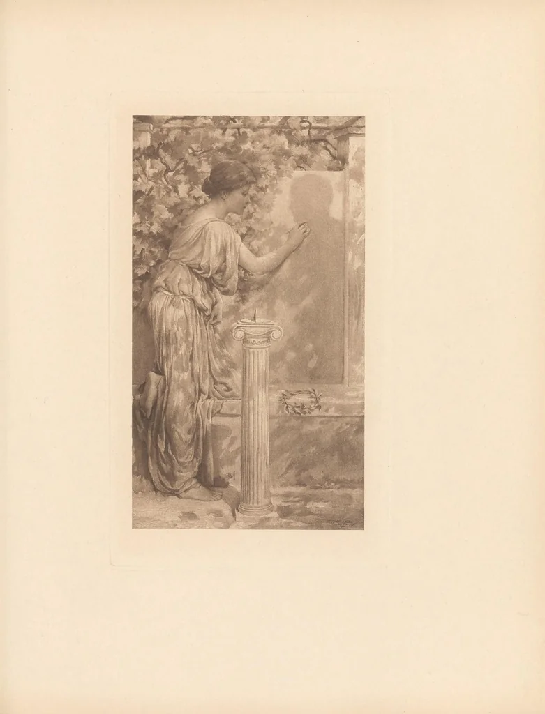 An illustration from Catalogue of American paintings belonging to William T. Evans : to be sold at unreserved public sale at Chickering Hall .., 1900, leaf 155