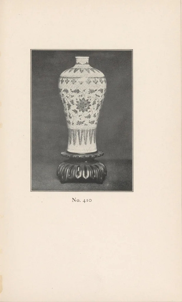 An illustration from Catalogue of antique Chinese porcelains owned by George B. Warren, of Troy, New York, 1902, leaf 101