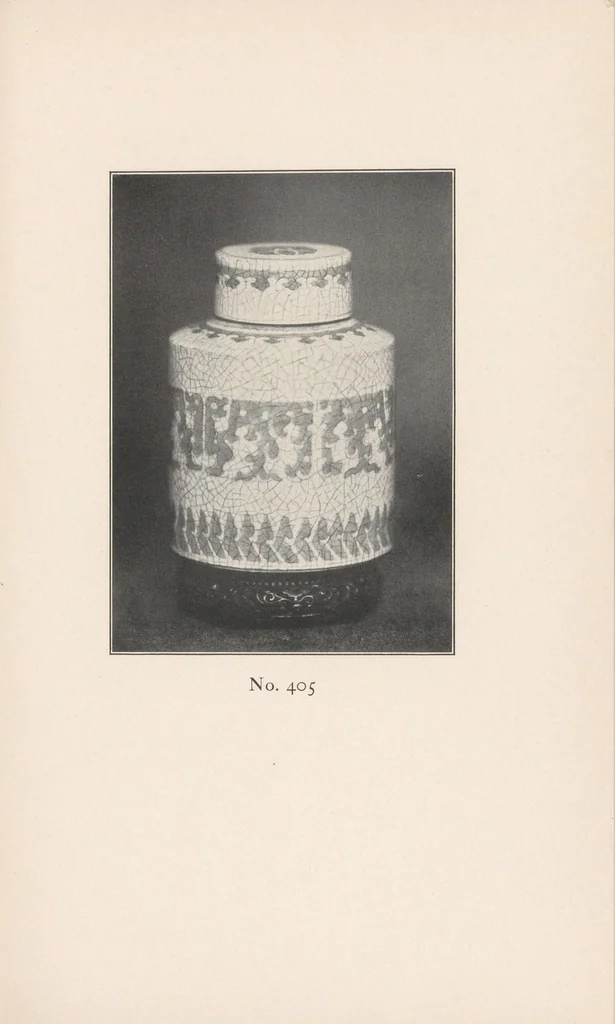 An illustration from Catalogue of antique Chinese porcelains owned by George B. Warren, of Troy, New York, 1902, leaf 95