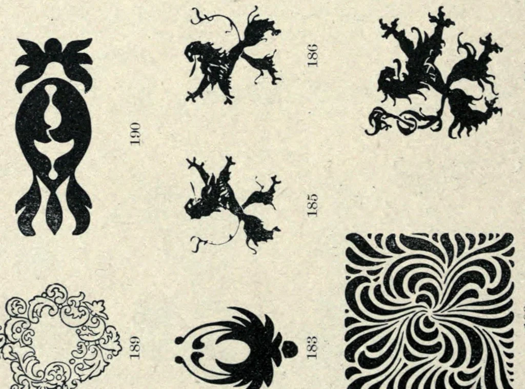 An illustration from Catalogue and book of specimens of type faces and printing material and machinery, 1895, leaf 264