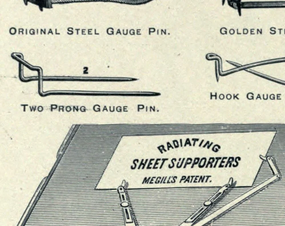 An illustration from Catalogue and book of specimens of type faces and printing material and machinery, 1895, leaf 410