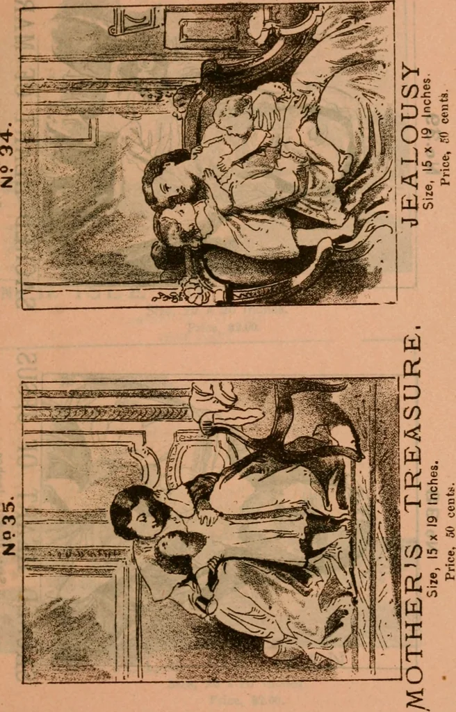 An illustration from Catalogue : Carter's oil chromos, Carter's popular crayons., 1877, leaf 20