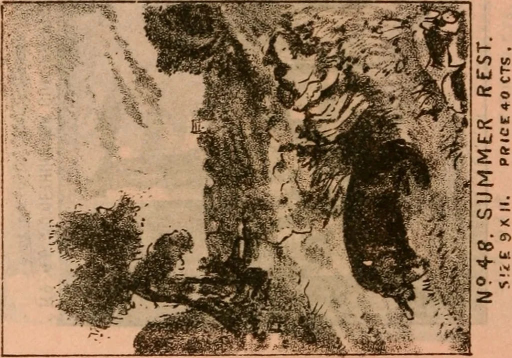 An illustration from Catalogue : Carter's oil chromos, Carter's popular crayons., 1877, leaf 27