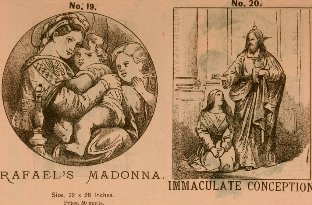 An illustration from Catalogue : Carter's oil chromos, Carter's popular crayons., 1877, leaf 36