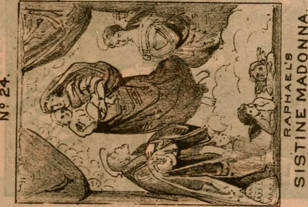 An illustration from Catalogue : Carter's oil chromos, Carter's popular crayons., 1877, leaf 38
