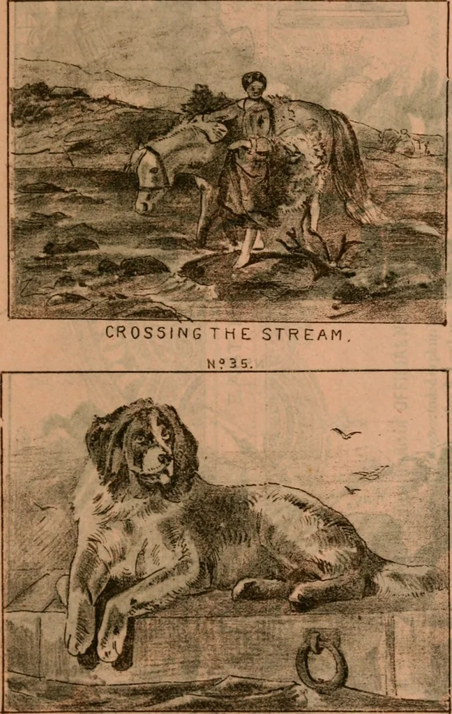 An illustration from Catalogue : Carter's oil chromos, Carter's popular crayons., 1877, leaf 42