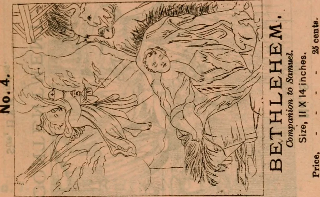 An illustration from Catalogue : Carter's oil chromos, Carter's popular crayons., 1877, leaf 6