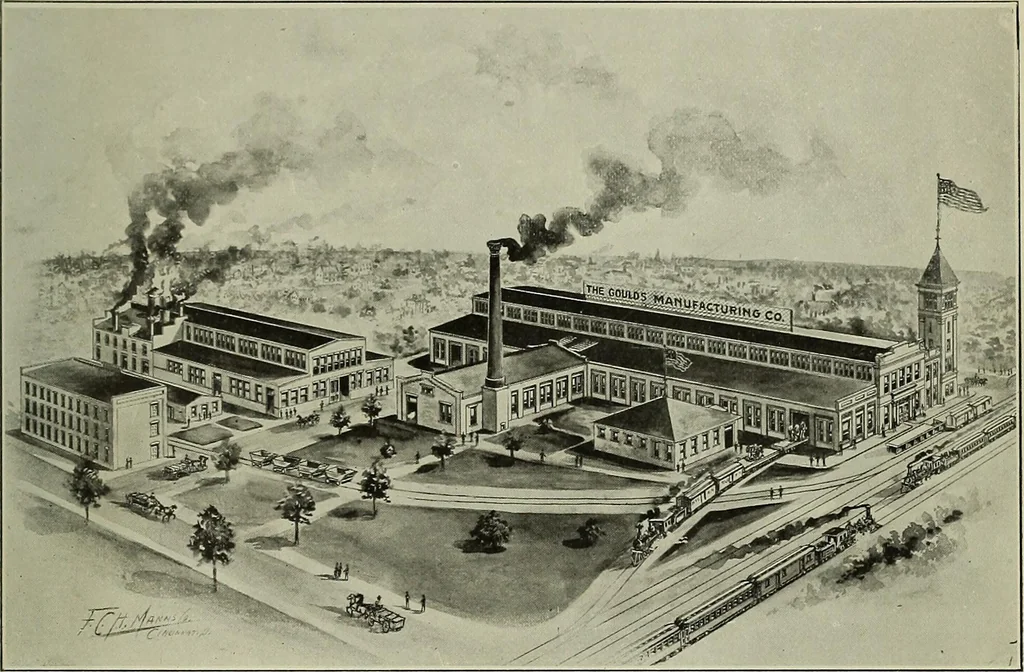 An illustration from Catalogue "C" of pumps and hydraulic machinery for every service .., 1903, leaf 6