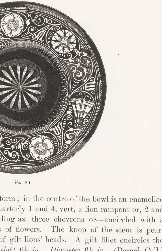 An illustration from Catalogue of the collection of glass formed by Felix Slade .., 1871, leaf 175