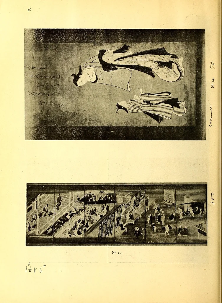 An illustration from Catalogue de cent peintures originales de l'ukiyo-e, 1916, leaf 52