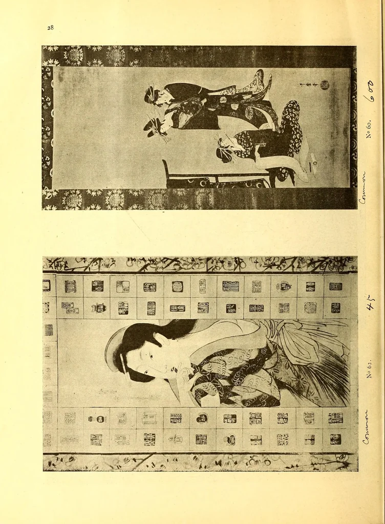 An illustration from Catalogue de cent peintures originales de l'ukiyo-e, 1916, leaf 64