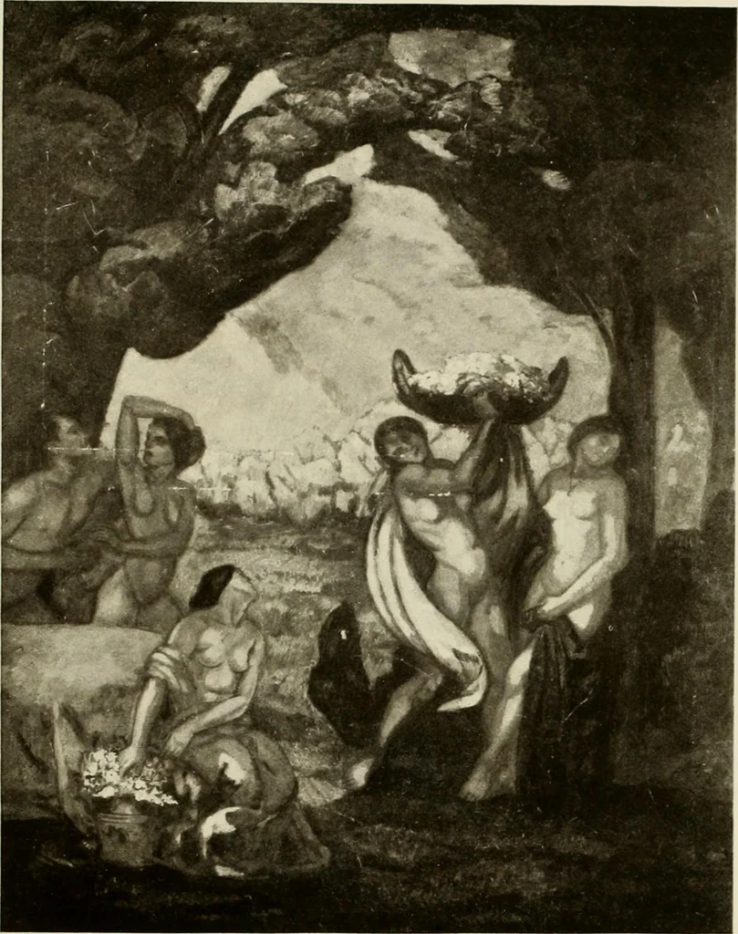 An illustration from Catalogue de luxe of the Department of Fine Arts, Panama-Pacific International Exposition, 1915, leaf 414