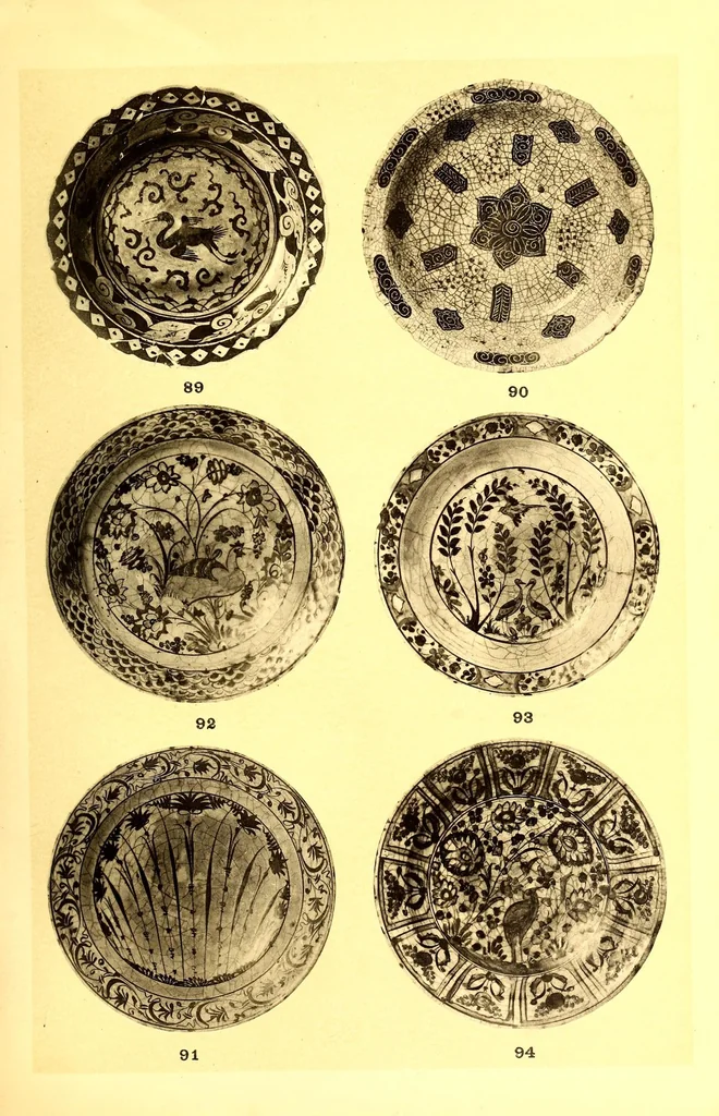 An illustration from Catalogue des anciennes Faiences persanes, damas, rhodes et koubatcha : composant la collection T.B.Whitney, 1910, leaf 135