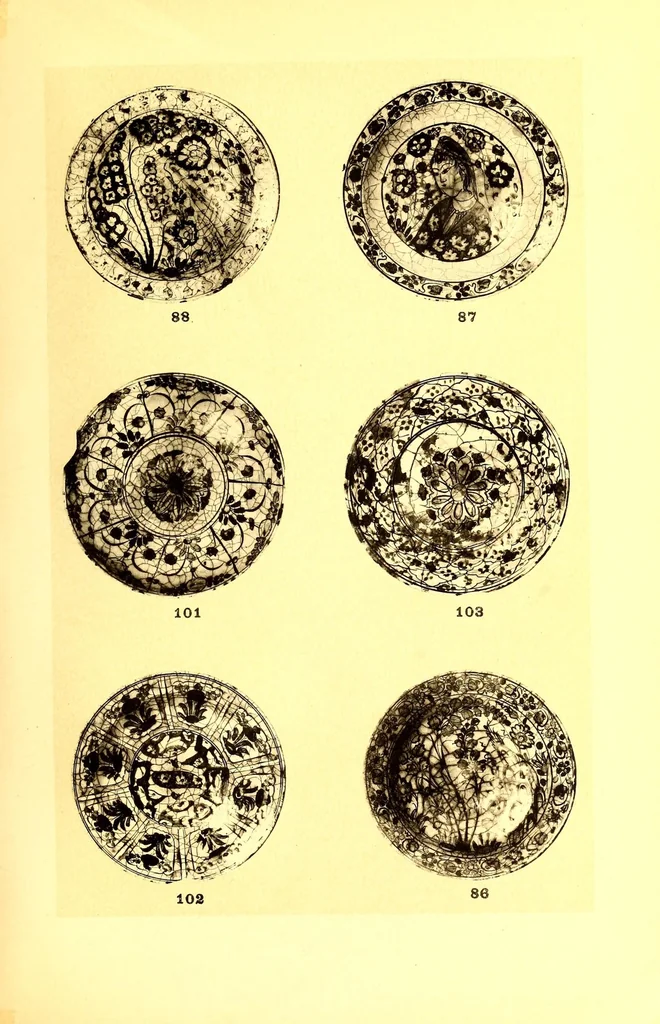 An illustration from Catalogue des anciennes Faiences persanes, damas, rhodes et koubatcha : composant la collection T.B.Whitney, 1910, leaf 145