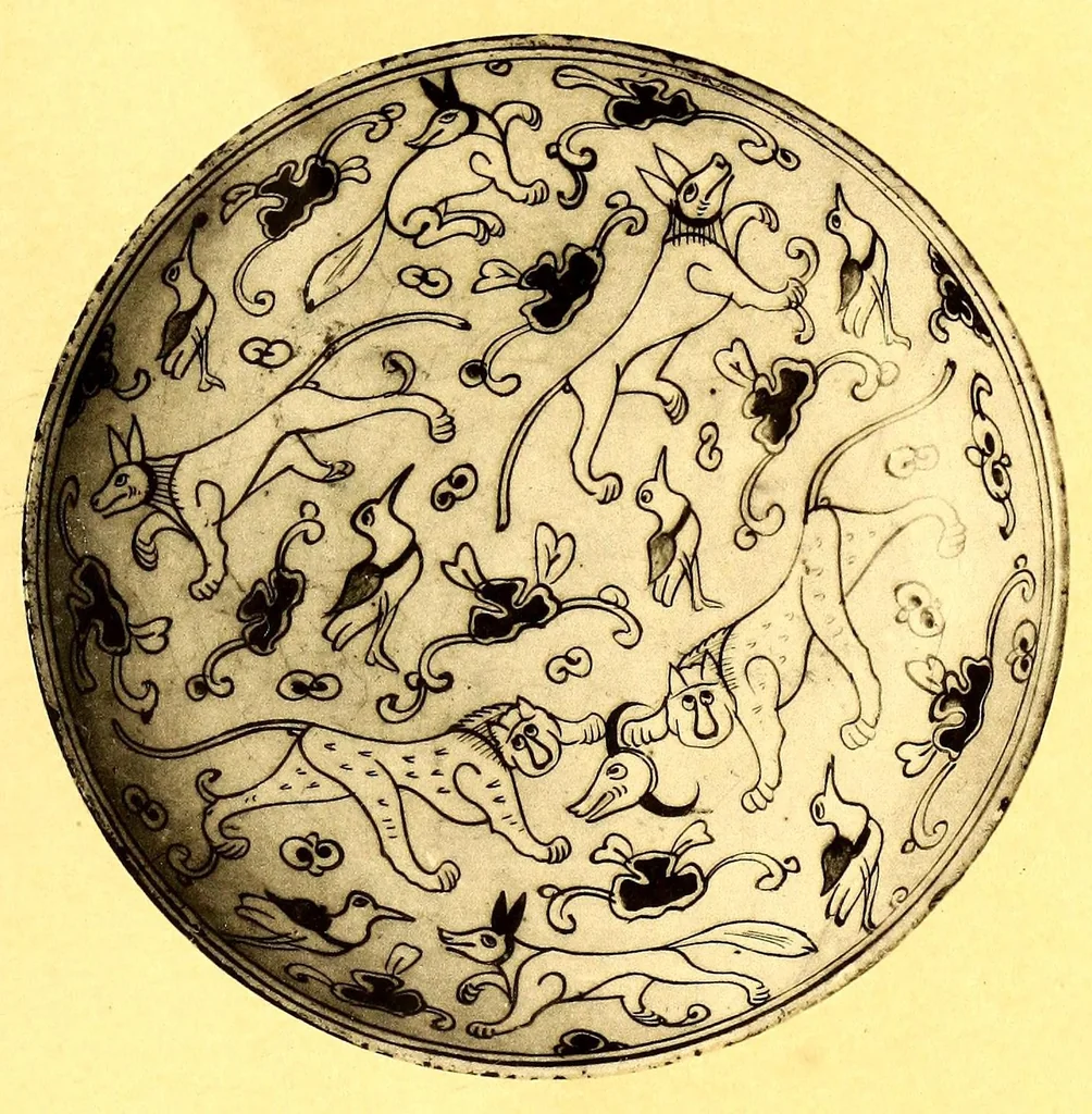 An illustration from Catalogue des anciennes Faiences persanes, damas, rhodes et koubatcha : composant la collection T.B.Whitney, 1910, leaf 31