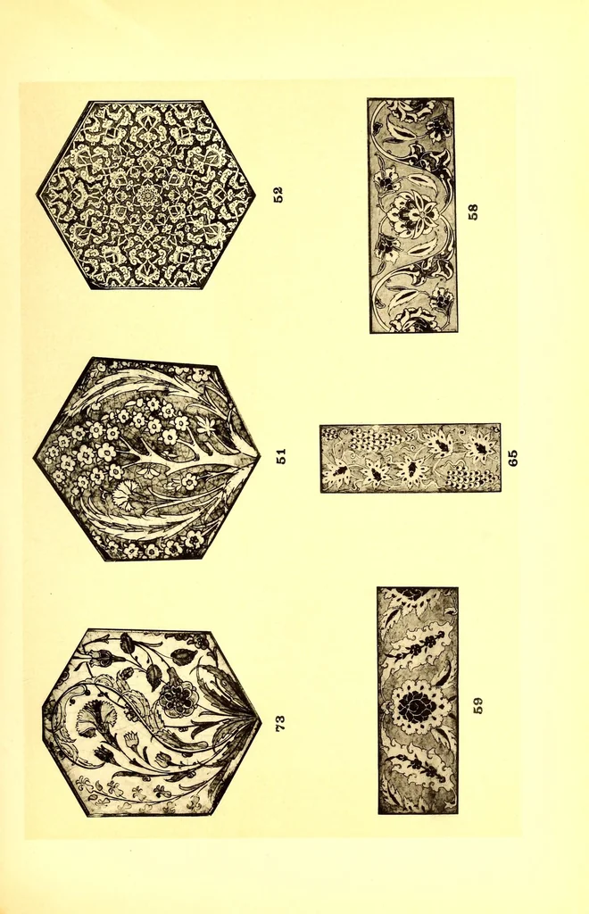 An illustration from Catalogue des anciennes Faiences persanes, damas, rhodes et koubatcha : composant la collection T.B.Whitney, 1910, leaf 93