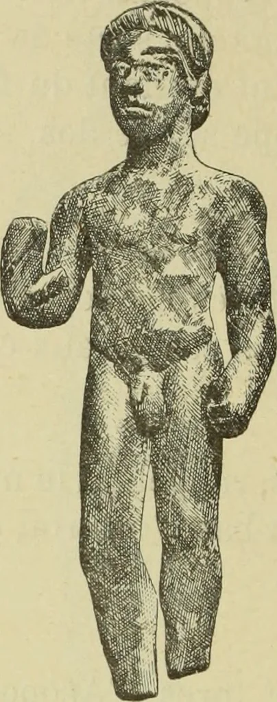An illustration from Catalogue des bronzes de la Société archéologigue d'Athènes, 1894, leaf 161