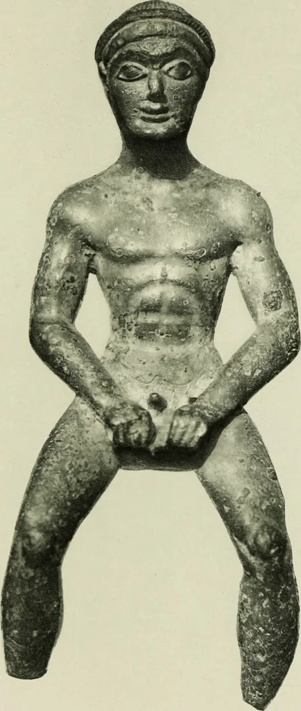 An illustration from Catalogue des bronzes de la Société archéologigue d'Athènes, 1894, leaf 172