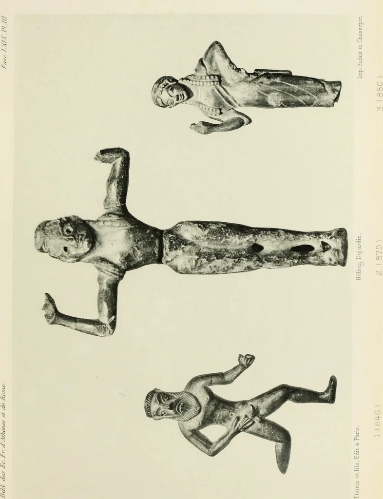 An illustration from Catalogue des bronzes de la Société archéologigue d'Athènes, 1894, leaf 178