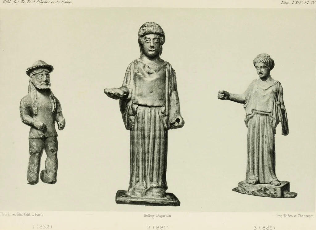 An illustration from Catalogue des bronzes de la Société archéologigue d'Athènes, 1894, leaf 182