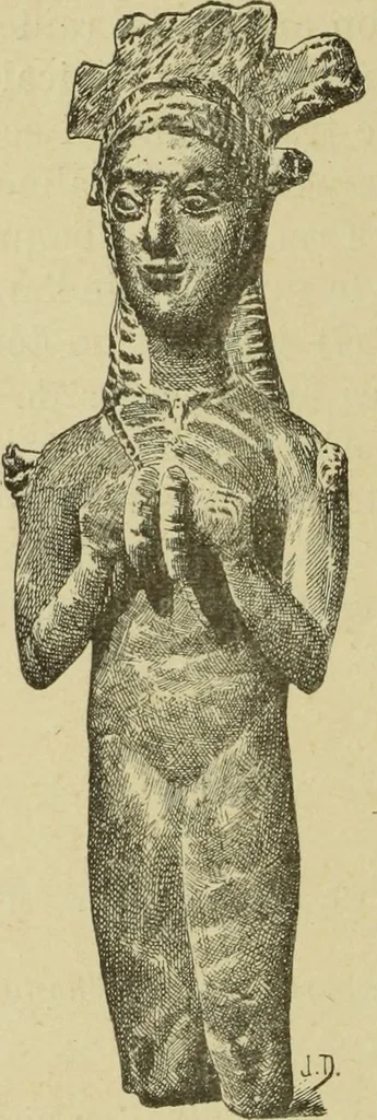 An illustration from Catalogue des bronzes de la Société archéologigue d'Athènes, 1894, leaf 51