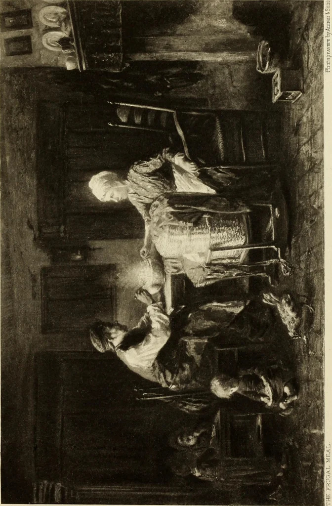 An illustration from Catalogue, descriptive and historical, of the pictures and sculpture in the Glasgow art gallery and museum, Kelvingrove, 1908, leaf 132