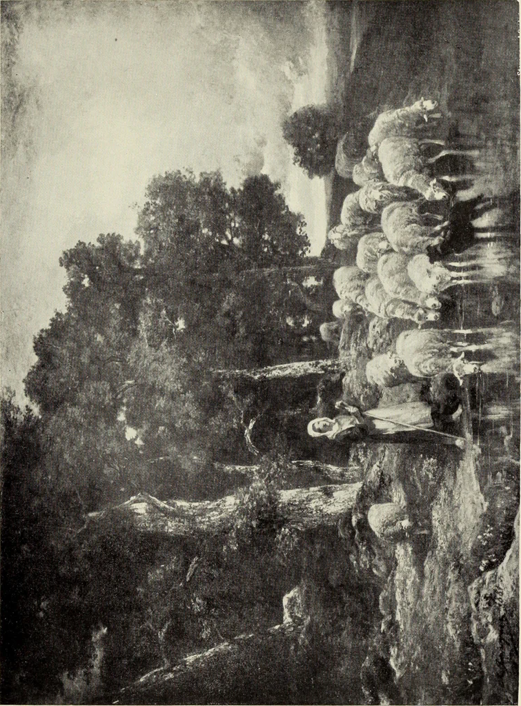 An illustration from Catalogue, descriptive and historical, of the pictures and sculpture in the Glasgow art gallery and museum, Kelvingrove, 1908, leaf 134